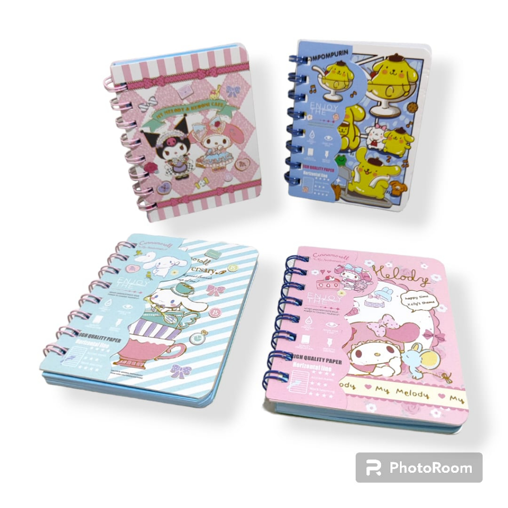 

AS888 - Buku Diary / Agenda Spiral A7 Motif Sanrio / Kuromi W-001