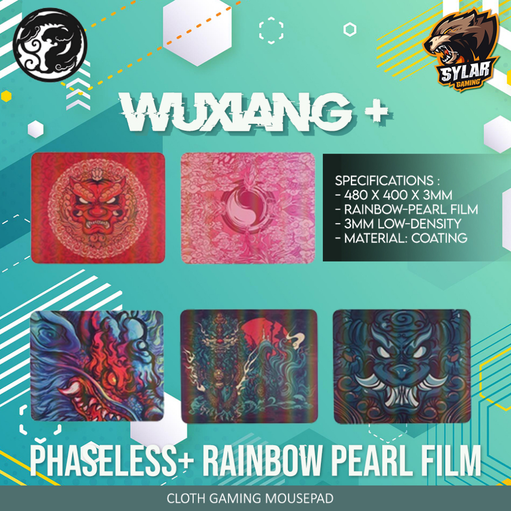 Tiger Arc Wuxiang+ Phaseless+ Rainbow Pearl Film Gaming Mousepad