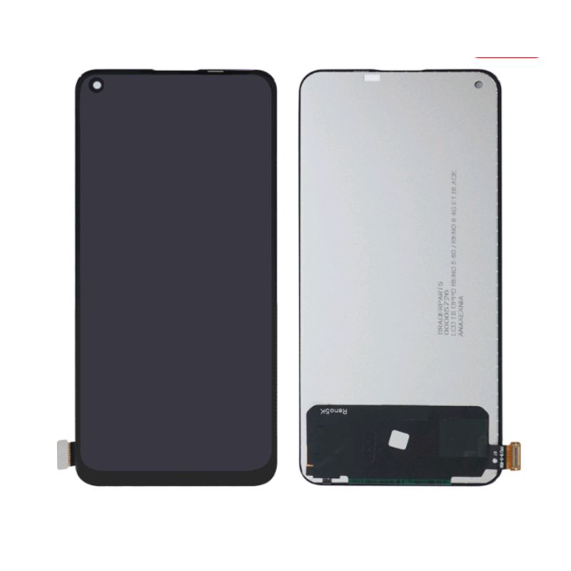 LCD RENO 5 4G FULLSET+TOUCHSREEN BLACK NON FINGER FRINT