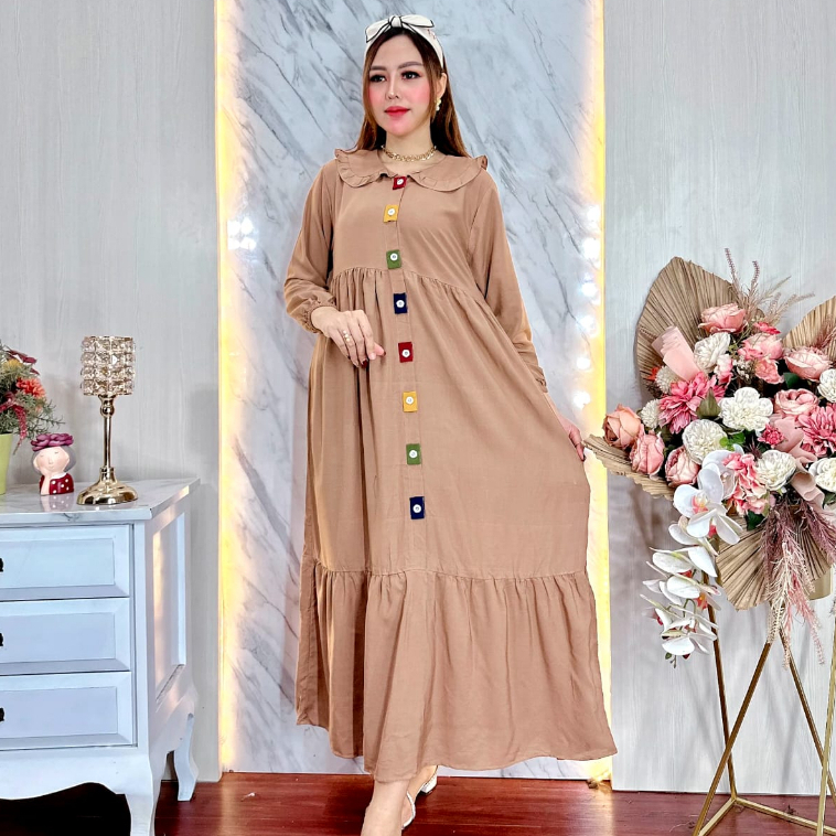 Gamis glessa viral - gamis loly ld 110 pb 130 - gamis midi kekinian-GLESSA COKSU