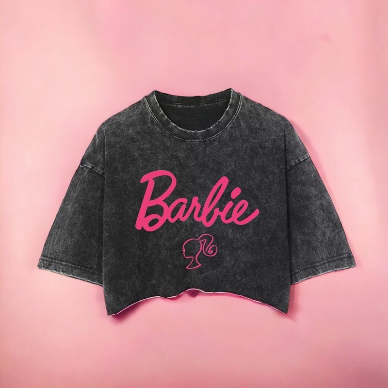 BARBIE TSHIRT WANITA OVERSIZE BARBIE BAJU BARBIE DEWASA BAJU CROP BARBIE WANITA KAOS WASHED BARBIE