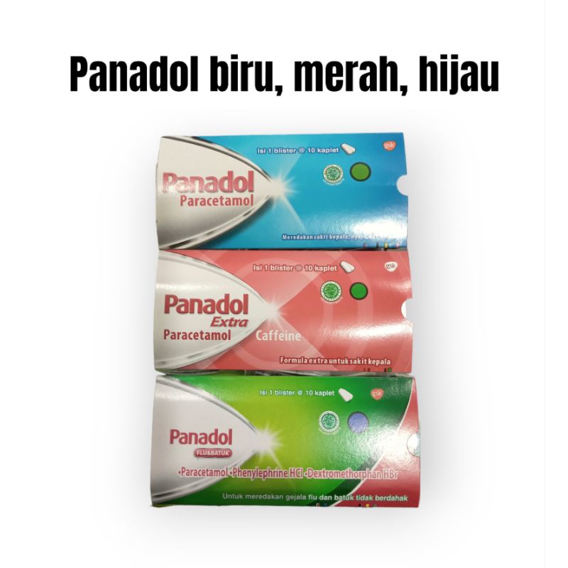 PANADOL MERAH | PANADOL BIRU | PANADOL HIJAU | PANADOL ALL VARIAN
