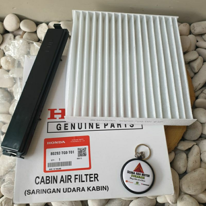 PAKET FILTER AC MOBIL HONDA BRIO MOBILIO BRV HRV PLUS TUTUP FILTER AC