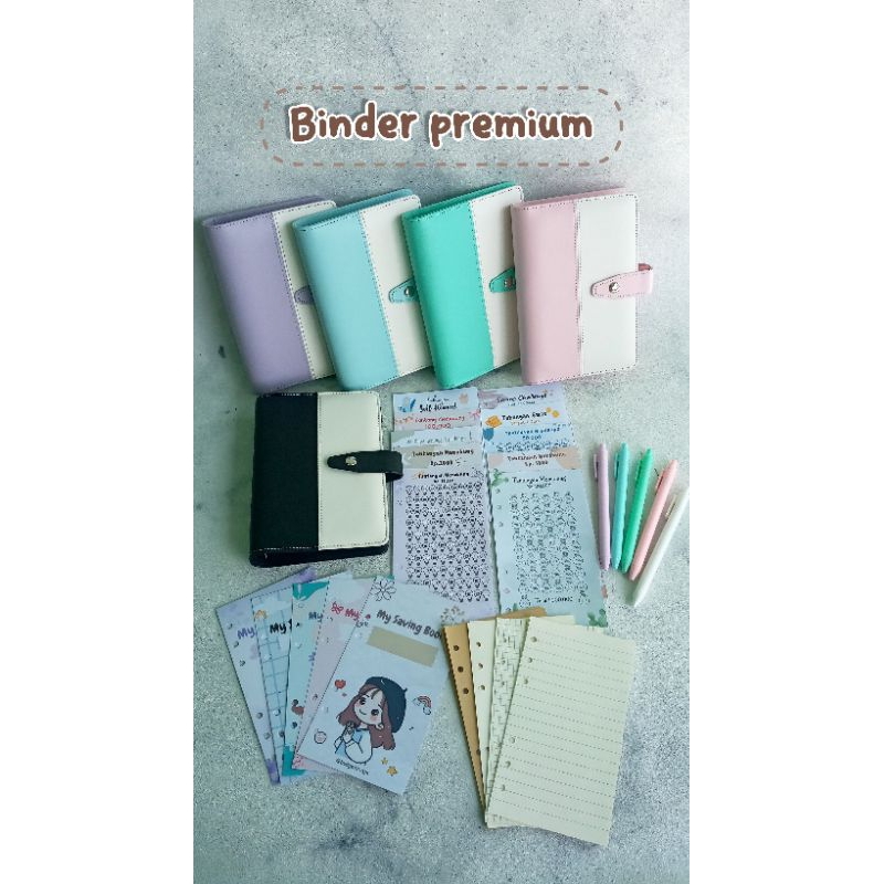 

(10 Ziplock) Paket Binder Kulit Premium 2 tone Sinking Fund