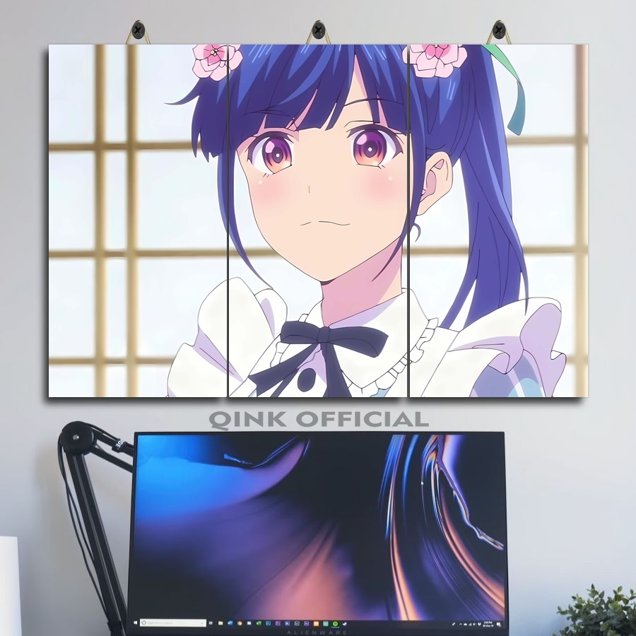 Poster Ruangan Anime Goddess Cafe Terrace Ouka Makuzawa 45X30 Multi Panel | Qink Official| Poster Di