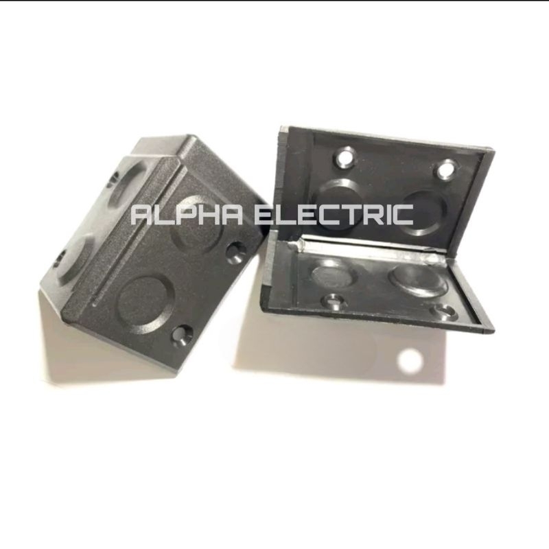 SIKU BOX SPEAKER KECIL / SUDUT BOX SALON PLASTIK KECIL / SIKU SALON PVC KECIL / 4 LUBANG KOKOH KUAT 