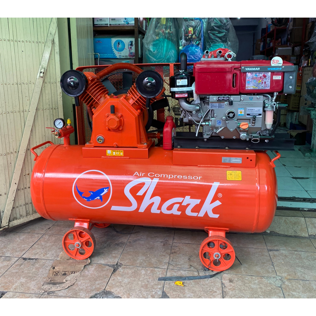 MESIN COMPRESOR / KOMPRESOR UDARA SHARK 7.5PK + YANMAR 8.5PK TF85H