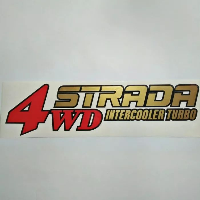 stiker sticker mobil strada triton intercooler turbo 4wd stiker mobil mitsubishi strada turbo 4wd 1p