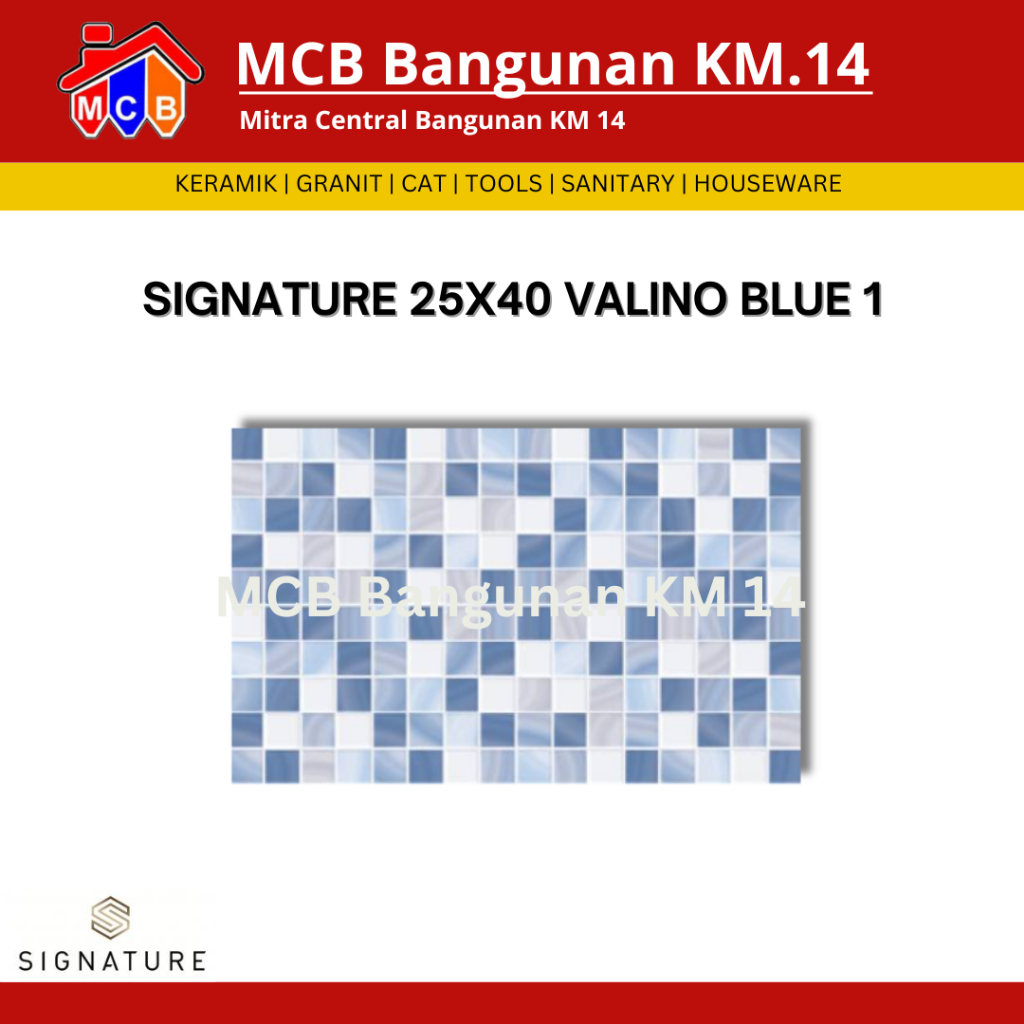 KERAMIK SIGNATURE 25X40 VALINO - KERAMIK DINDING - KERAMIK LICIN - KERAMIK UKURAN 25X40