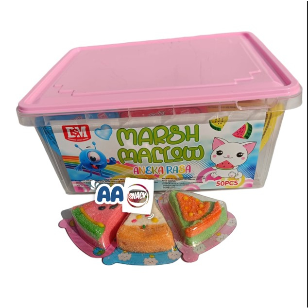 

DSM MARSHMALLOW SEMANGKA TUPPERWARE ISI 50