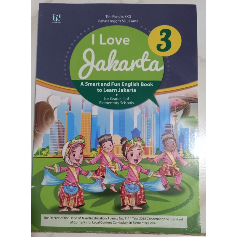 Buku bahasa Inggris "I Love Jakarta" kelas 3