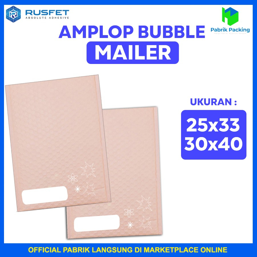 Bubble packing bubble mailer amplop bubble pink custom rusfet satuan