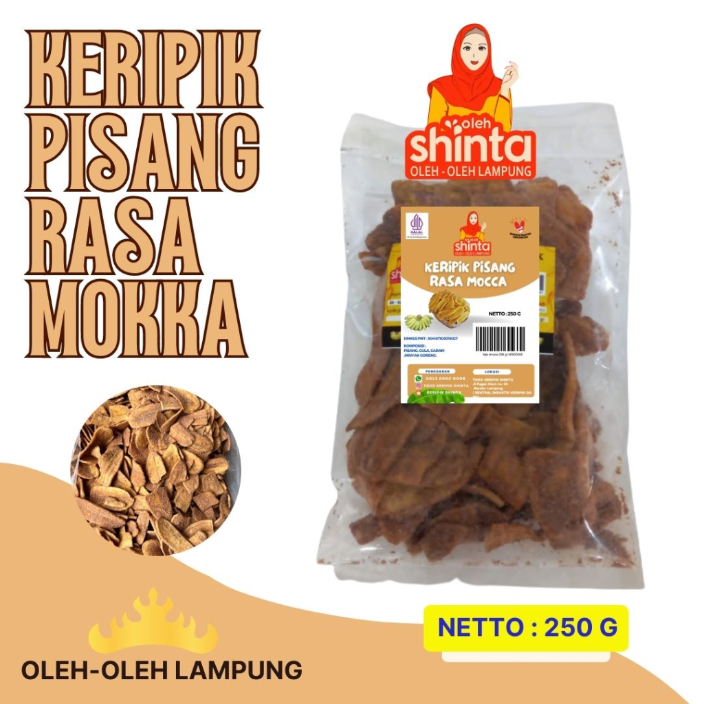 

keripik pisang rasa mocca 200 gram