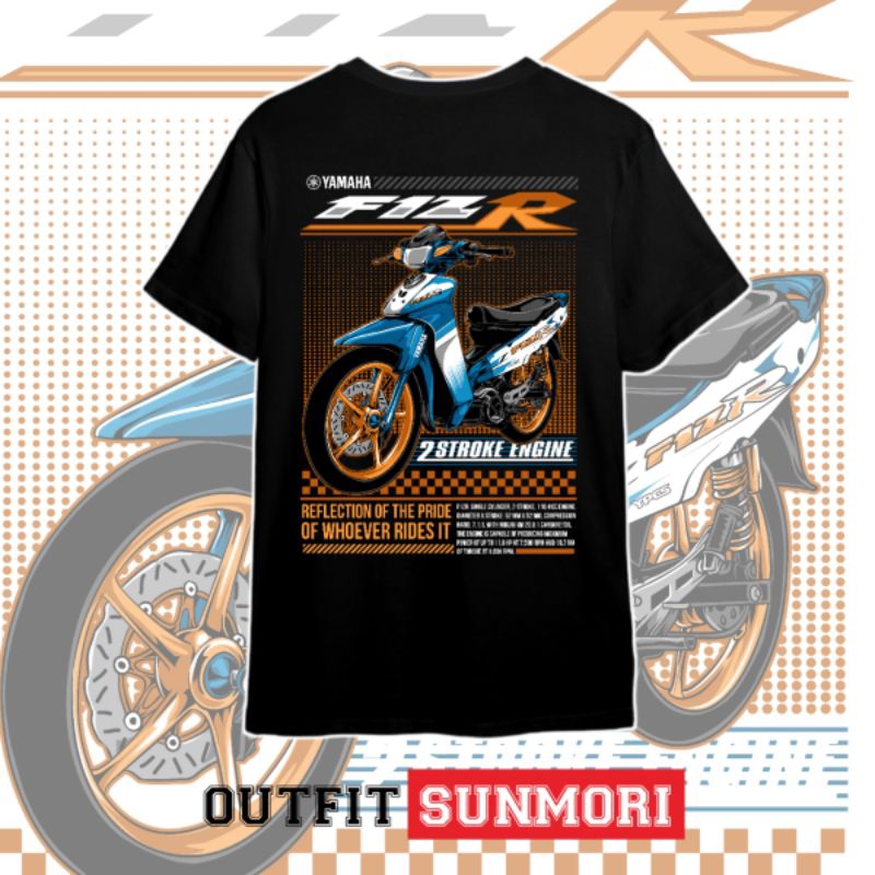 KAOS FIZR BLUE 2 TAK PESONA 2 STROKE RACING MODIFIKASI SUNMORI
