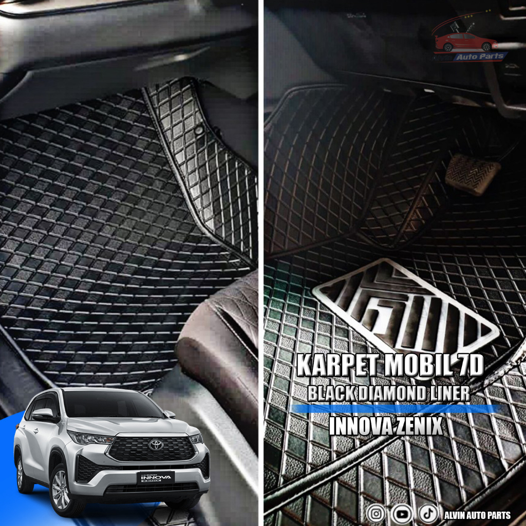 KARPET MOBIL 7D INNOVA ZENIX - BLACK DIAMOND