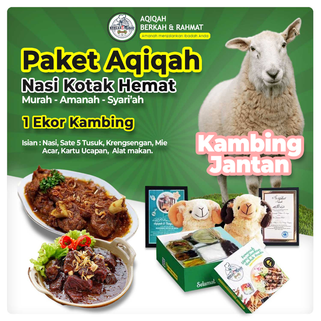 

PAKET AQIQAH SIAP SAJI NASI KOTAK HEMAT (JANTAN) - Praktis, Amanah, Sesuai Syari'at