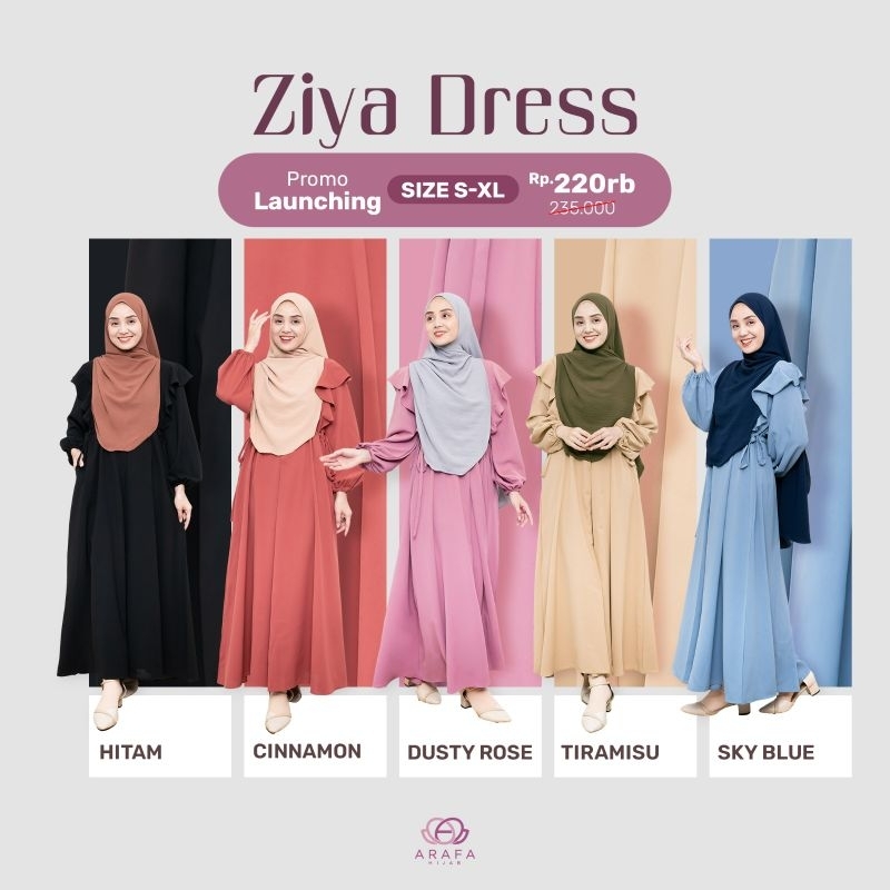 Arafa Hijab - Gamis Lembut Ziya Dress