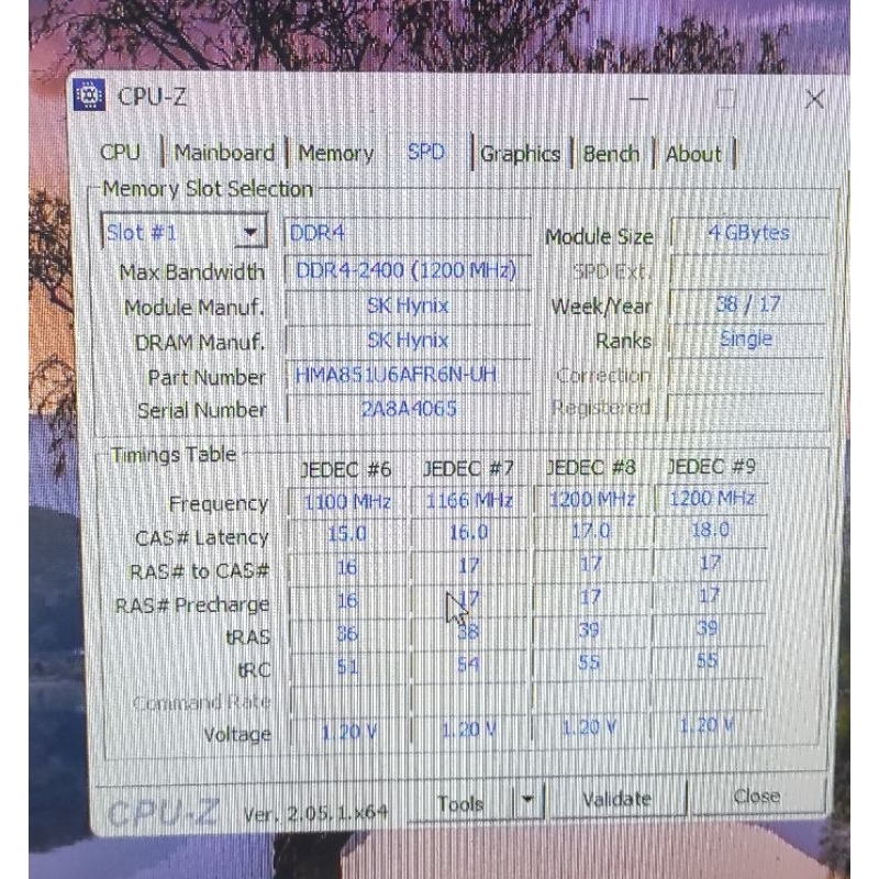 skhynix DDR4 8gb (4x2)