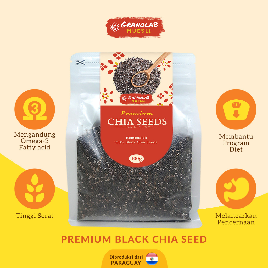 Premium Black Chia Seed | Chiaseed Paraguay - Granolab Muesli