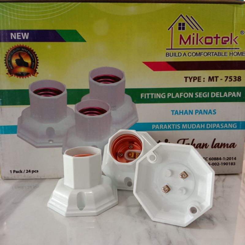 Fitting Lampu Plafon Minimalis / Fitting Plafon mini / Fitting Plafon MIKOTEK