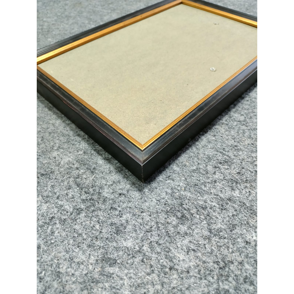 Bingkai Foto / Pigura Kayu Hitam Profil Sertifikat (20x30cm)