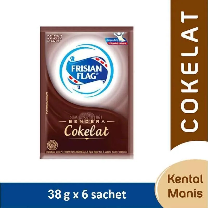 

(FC) Frisian Flag COKELAT Susu Kental Manis Renceng 6 sachet