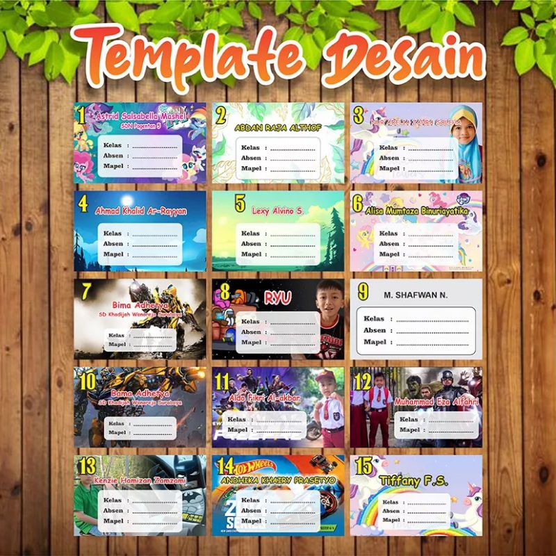 

stiker nama mata pelajaran