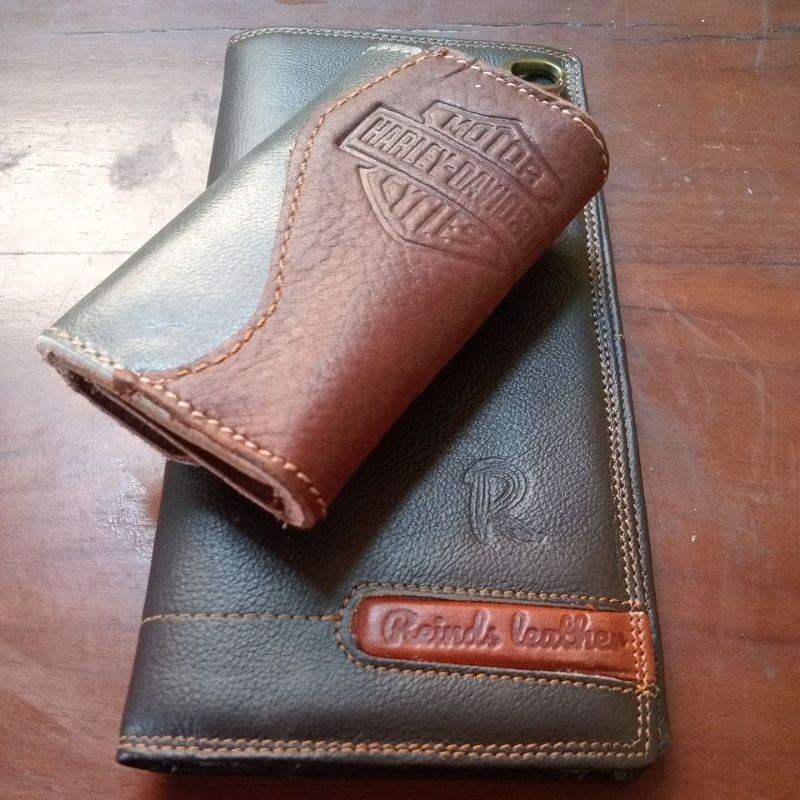 Promo beli dompet kulit pria panjang gratis gantungan kunci/dompet kulit pria/dompet kulit asli/domp
