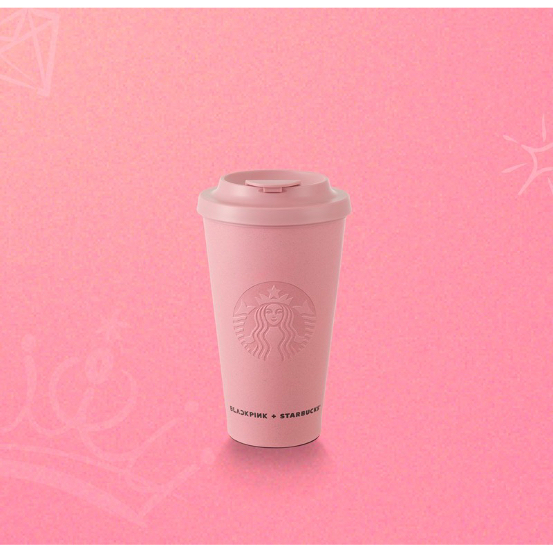BLACKPINK Starbucks Coffee Ground Siren Tumbler 15.5oz Rose