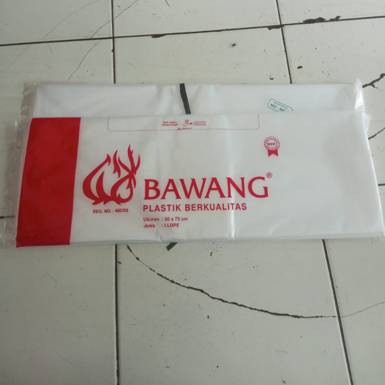 Plastik PE Bawang 50x75 / Plastik Polos / Plastik PE