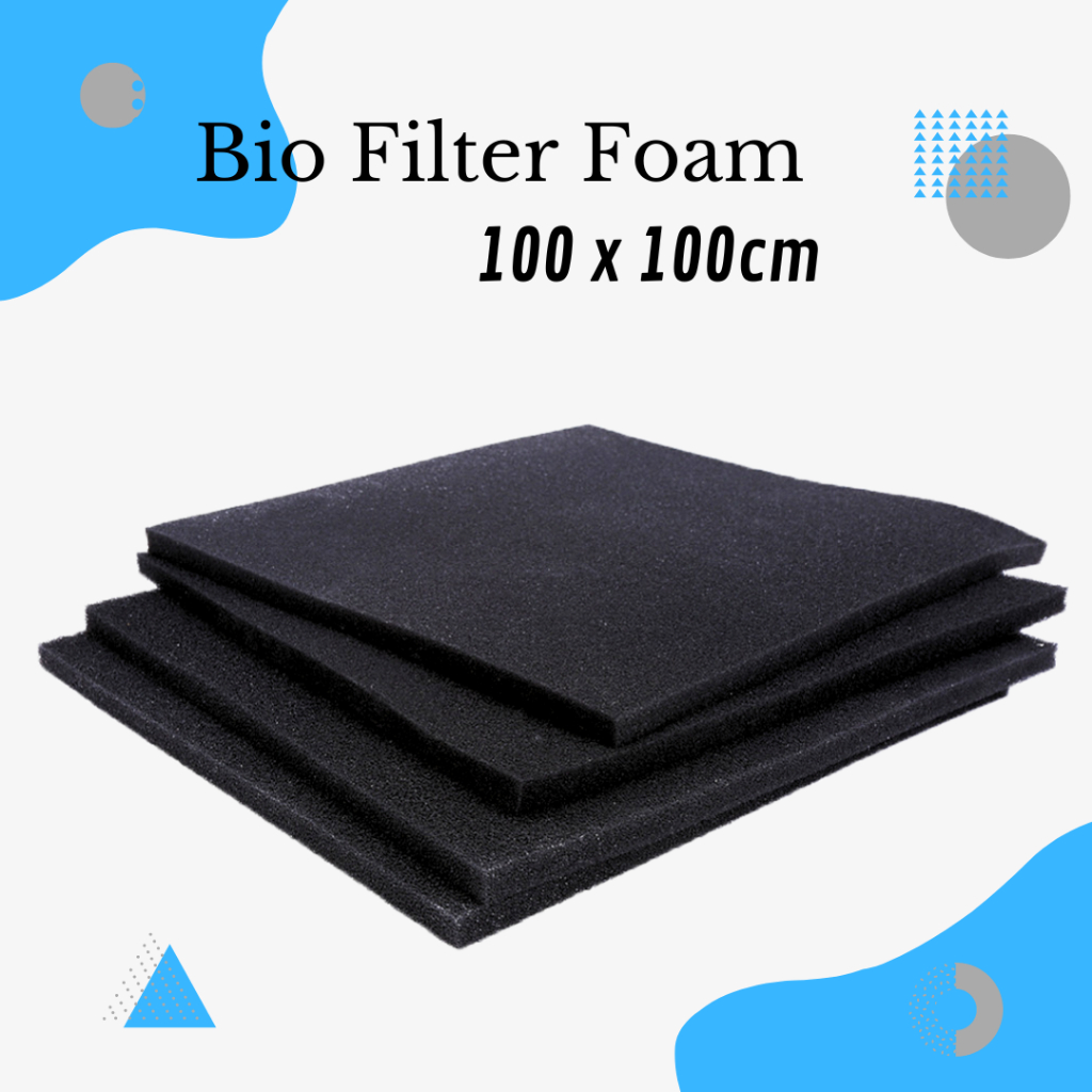 NEW Media Filter Aquarium - Busa Filter Spons Hitam 100 x 100 x 2 cm [terbaik][terlaris]