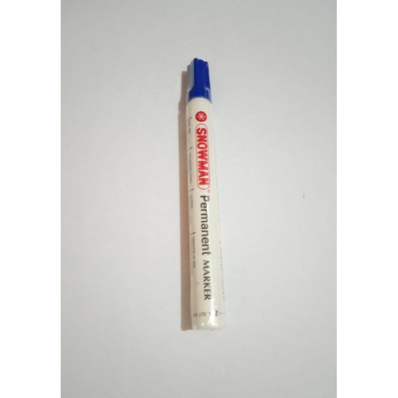 

spidol snowman permanen marker warna biru per pcs