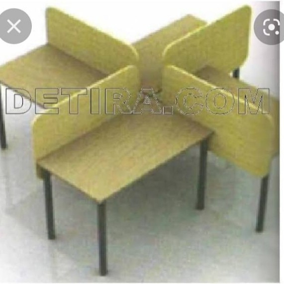 Meja baca Perpustakaan meja minimalis meja hpl