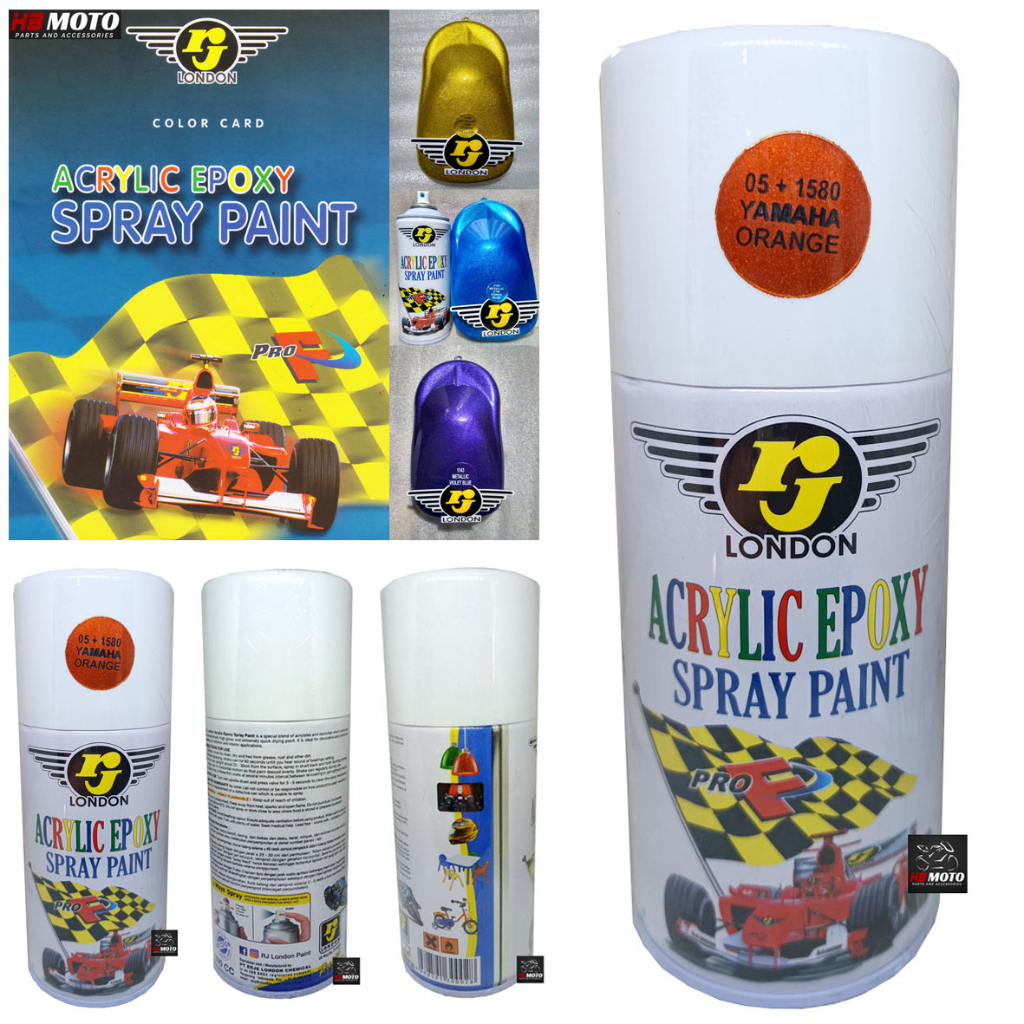 5+1580 Yamaha Orange/Cat Semprot RJ LONDON CANDYTONE 05+1580 YAMAHA Orange 300CC/Cat Pylox RJ LONDON