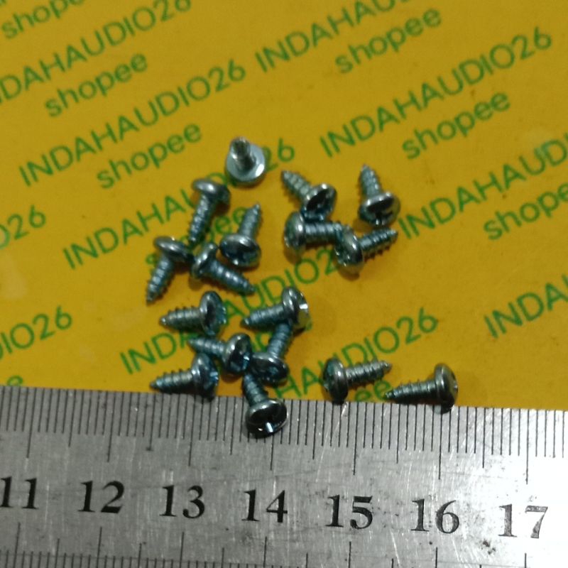 100 PCS baut tr final PENDEK . drat ulir diameter 3mm .cara pakai tinggal bor heatsink pakai mata bo