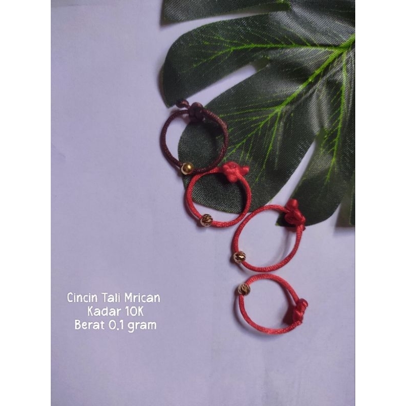 READY Cincin tali Mrican berat 0.1 gram emas Semar Nusantara