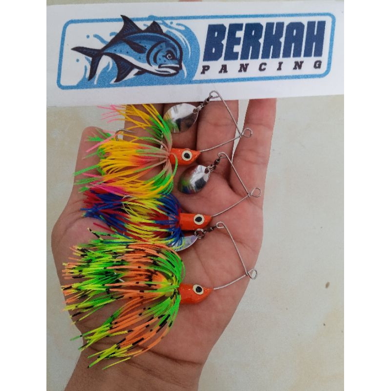 UMPAN CASTING Spiner bait mini gabusan 8 gram singgel hook