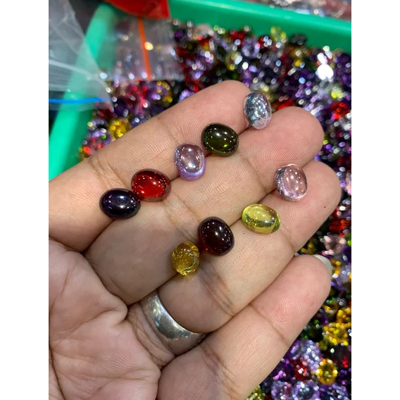 20 pcs Amerikan diamond polos 8x10 mm harga satuan