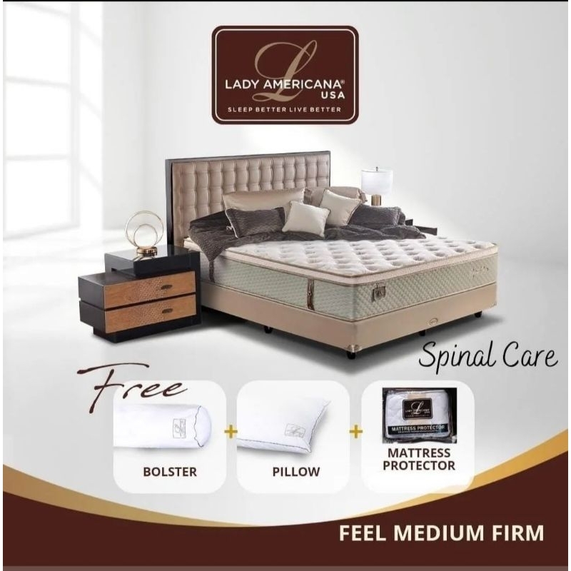Kasur Matras Springbed Lady Americana Spinal Care Lady Americana (Mattress Only)