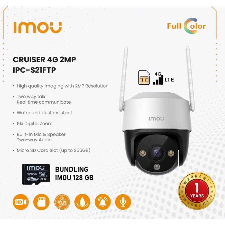 cctv imou cruiser 4g cctv 4g simcard gsm cctvip outdor indoor cctv ptz zoom in zoom out audio 2arah