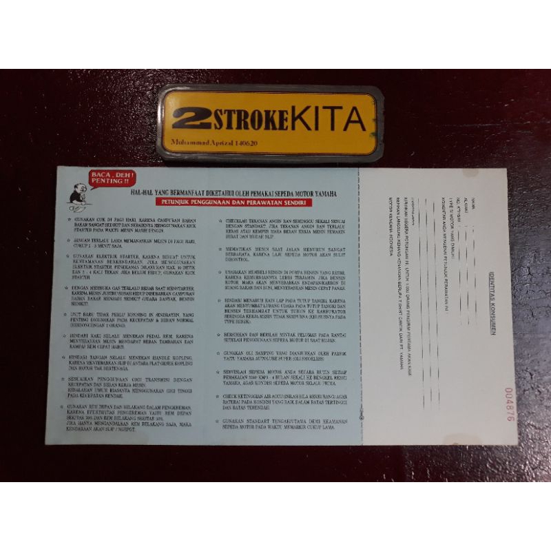 

YAMAHA RX KING EX DEALER