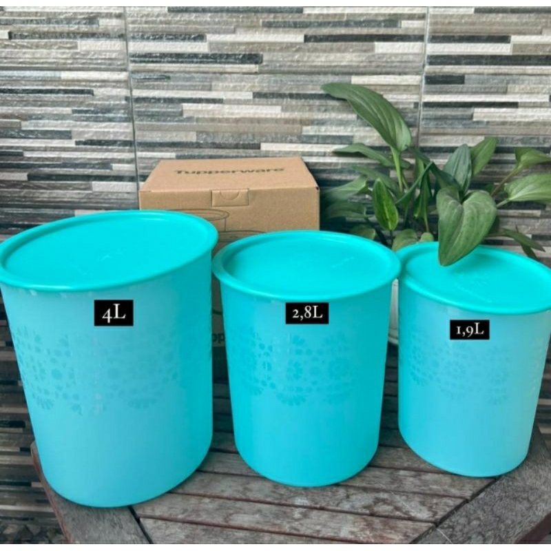 MOSAIC CANISTER TUPPERWARE