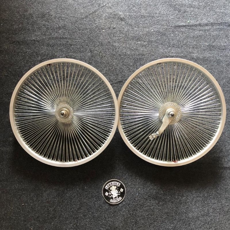 Roda Velg Sepeda Lowrider 20 Putih