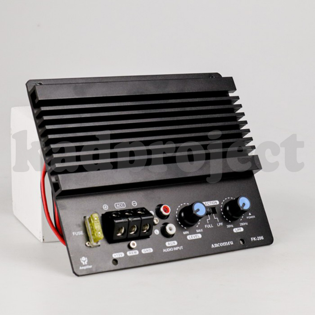 KADproject - Power Amplifier Monoblok Subwoofer High Power Mono 12V 600W
