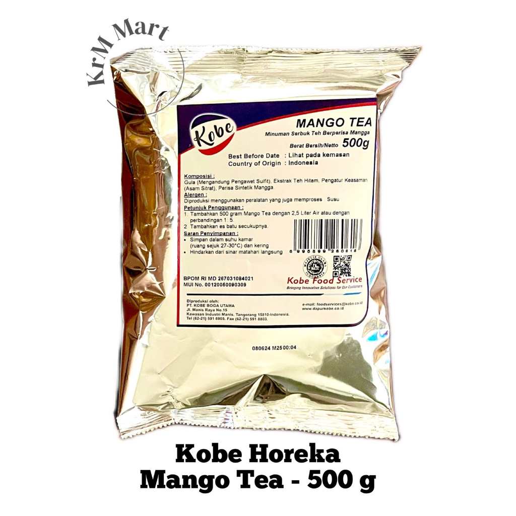 

Kobe Mango Tea 500 gr 1/2 kg serbuk bubuk teh mangga 500g gram horeka