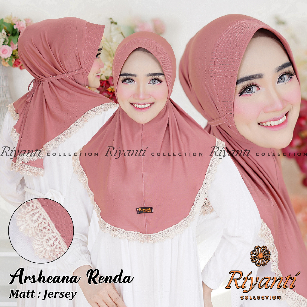 Hijab Bergo Renda Prada - Jilbab Bergo Renda Prada