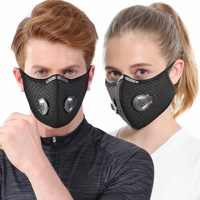 Masker KN95 Sport Mask Filter Carbon Masker Kesehatan Masker Kain Motif Masker Brukat Murah