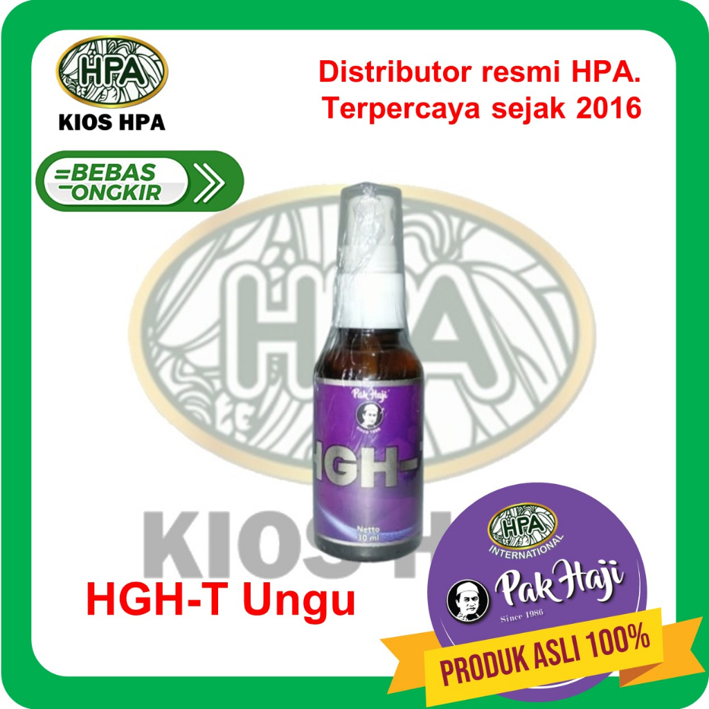 HGH-T Ungu HPA - Herbal Diabetes, Asam Urat, Darah Tinggi, Degeneratif
