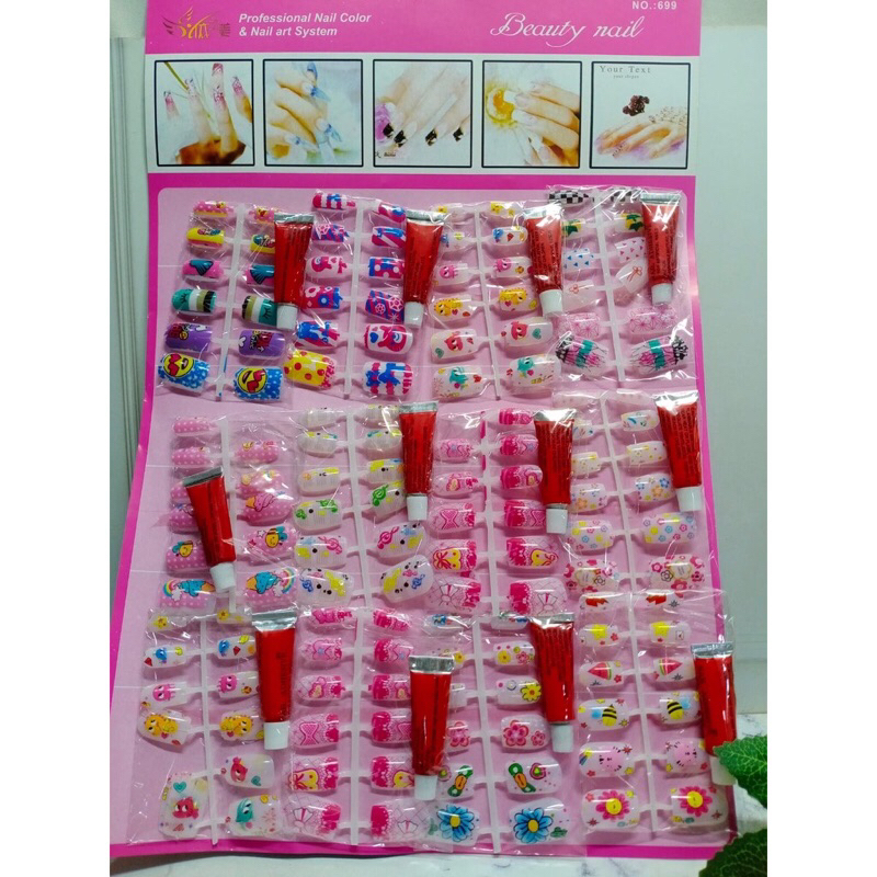 Kuku Palsu Motif Lucu