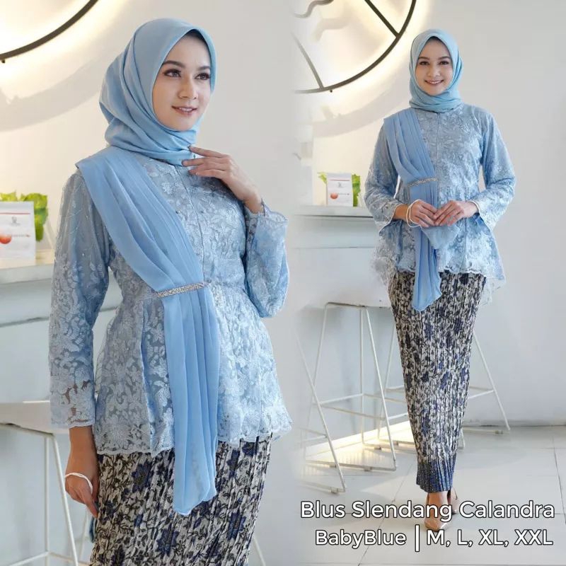 Setelan Kebaya Wisuda Aurora Slendang / Set Kebaya Modern / Baju Kebaya Remaja Untuk Seragaman Bride